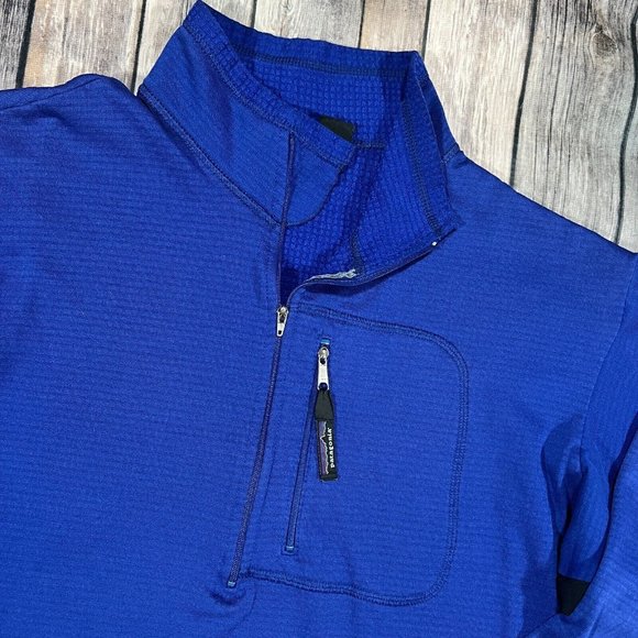 VTG Patagonia Regulator R1 Flash Pullover XL Blue USA Made Baselayer 40100 READ - Picture 2 of 10